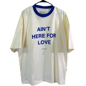Luxury Street Wear Reternity Heaven or Death T-Shirt for  Men Cream and Blue